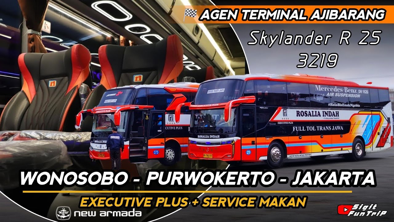 180 Ribu Dapat Bus Baru 🤩 Trip ROSALIA INDAH SKYLANDER R25 NEW 🔥 WONOSOBO PURWOKERTO JAKARTA CIPUTAT