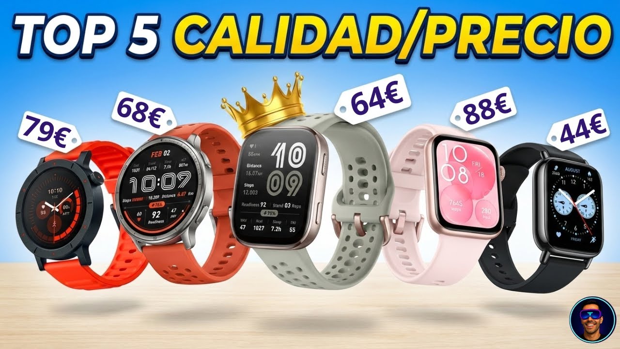 Top 5 Relojes Inteligentes Baratos 2025: ¡Tiras el dinero si gastas más!