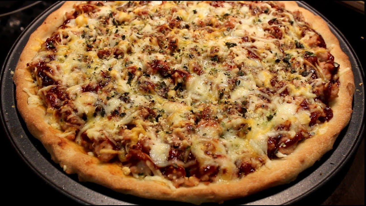 Cómo hacer pizza barbacoa casera 😍RECETA FÁCIL!