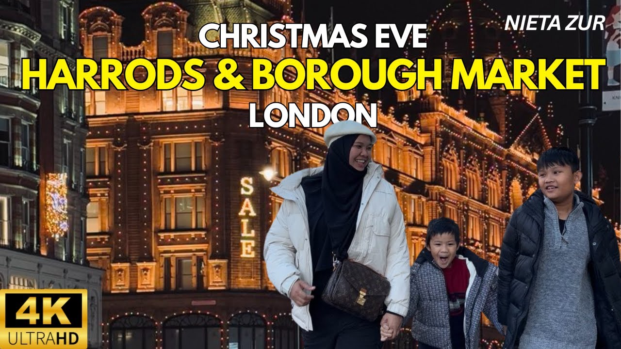 Christmas Eve in London | Harrods & Borough Market | Winter Trip | Nieta Zur | SZBLOOMS