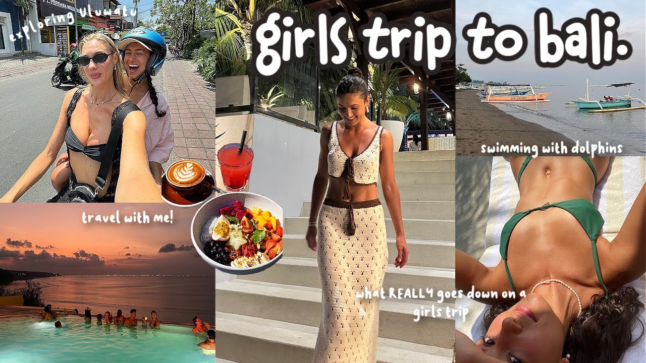 girls trip to Bali | swimming with dolphins, Canggu, beach clubs, travel with me VLOG