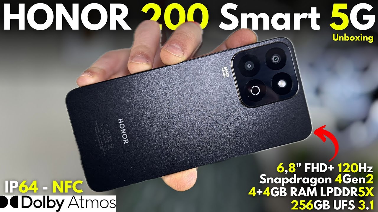 HONOR 200 Smart 5G UNBOXING - Tanti PREGI pochi DIFETTI con un Piccolo PREZZO! QUASI BEST BUY!