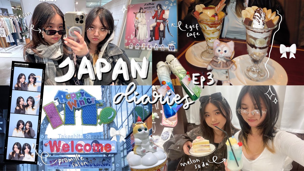 JAPAN diaries ep. 3 🎀 | harajuku, shinjuku, ikebukuro, ueno, tokyo character street, akihabara 🍣