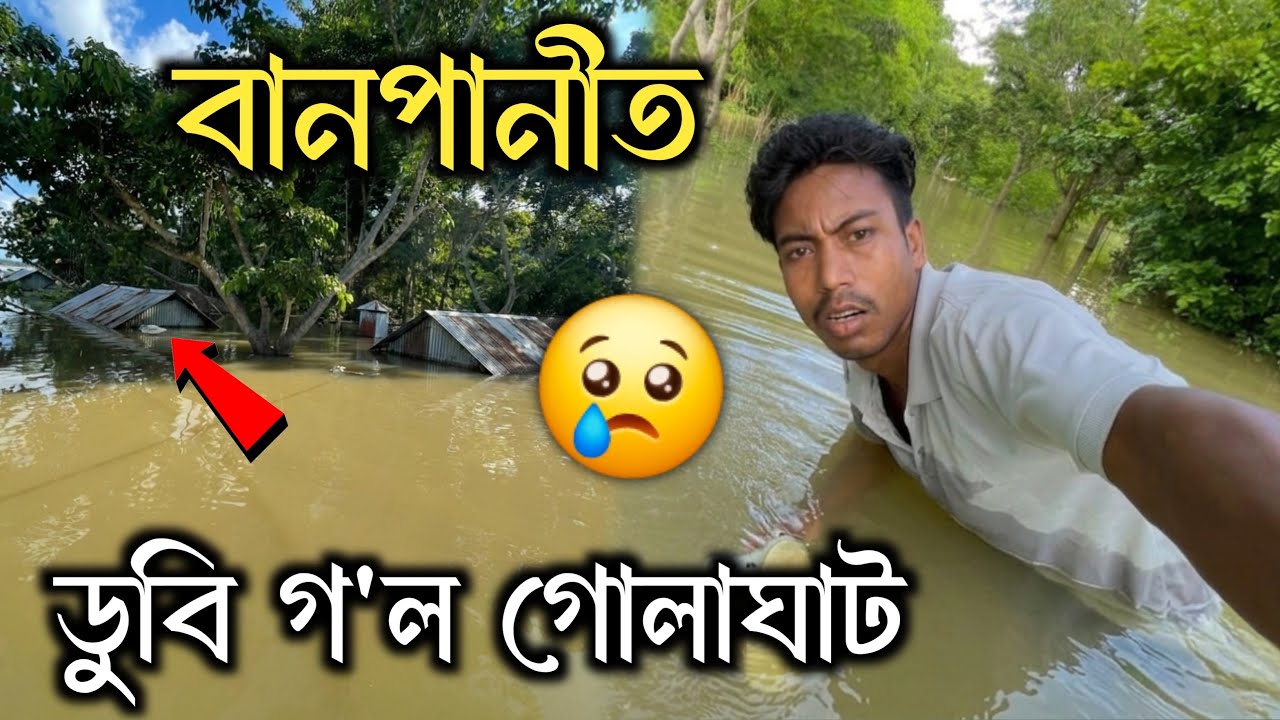 বানপানীত ডুবি গল গোলাঘাট - Golaghat Flood Update | Banpani 