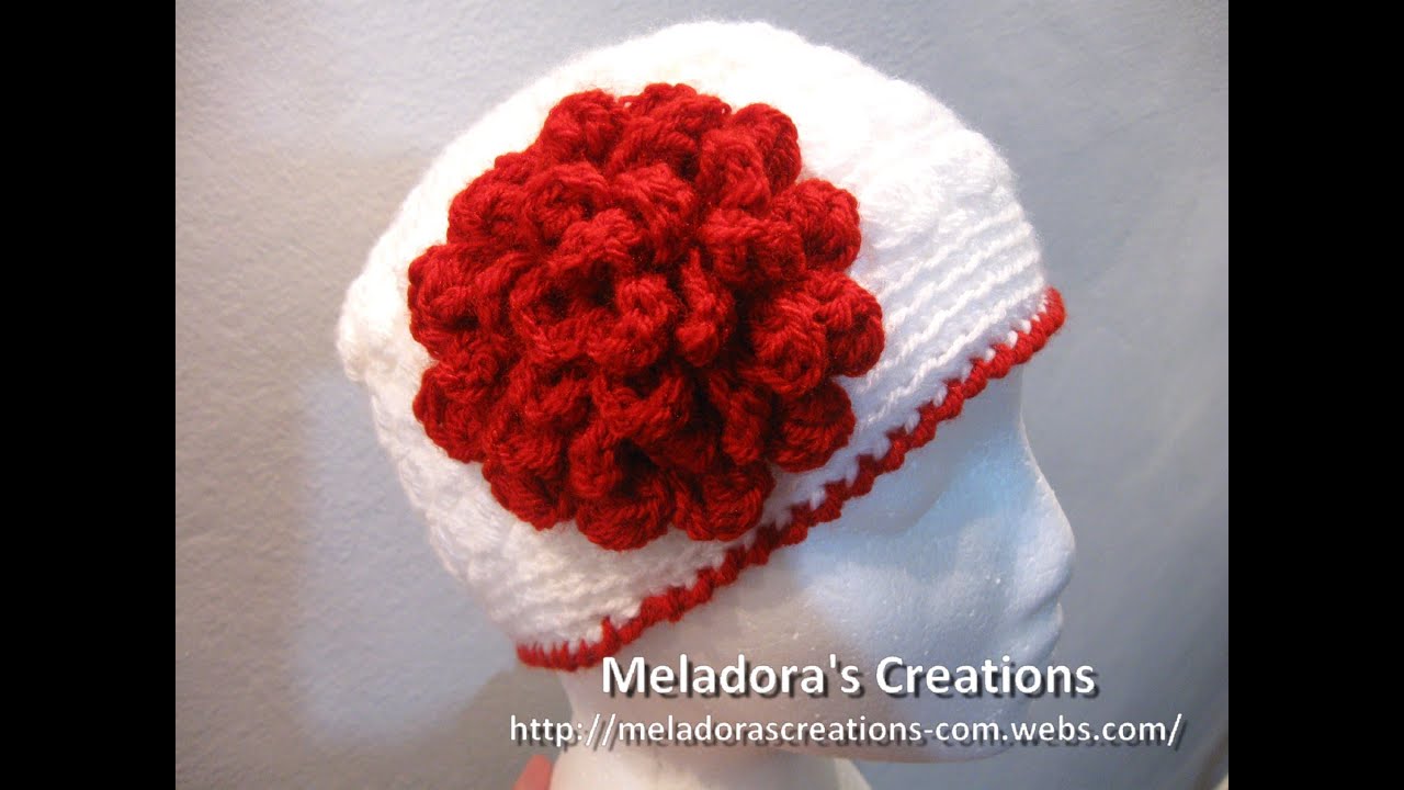 Flat Rose Crochet Flower - Right Handed Crochet Tutorial