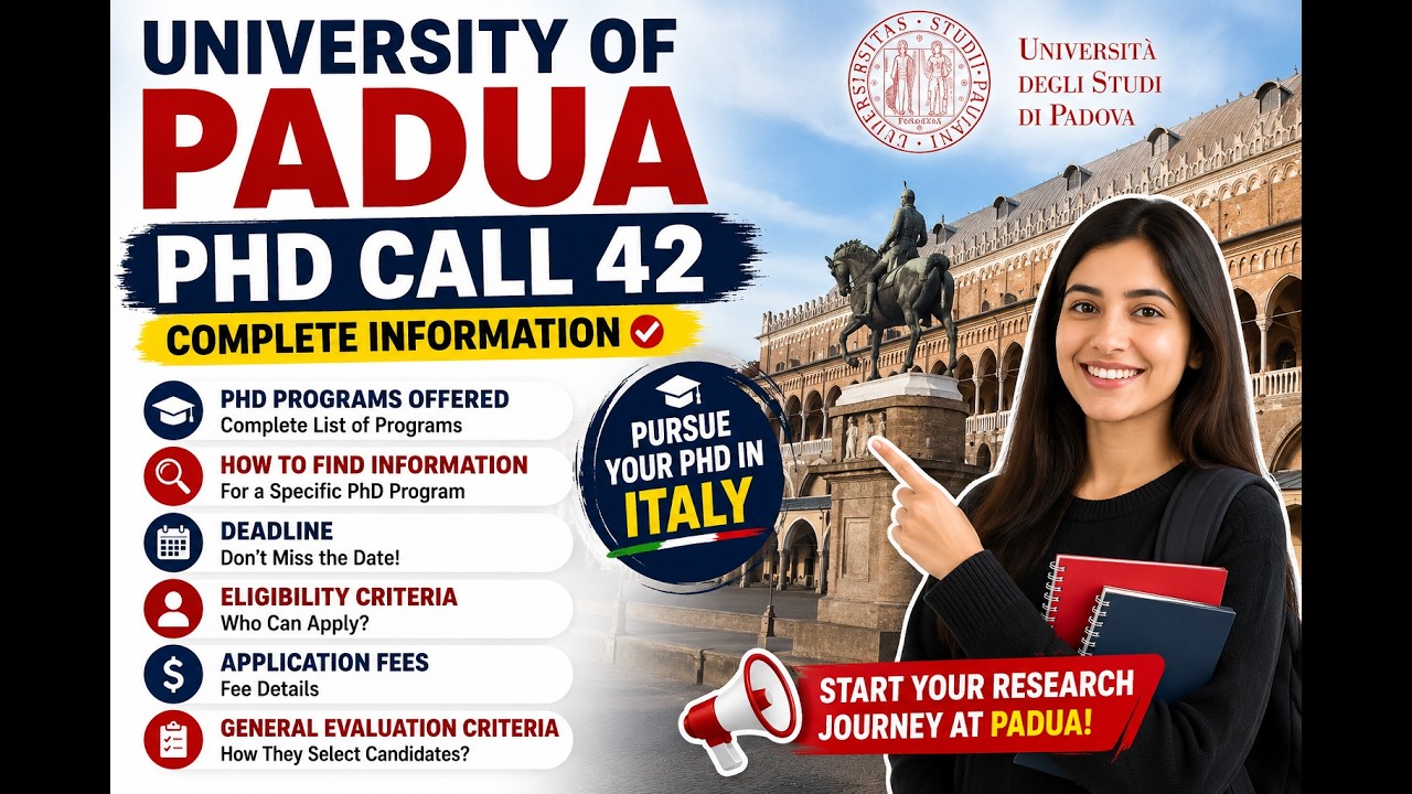 🎓 University of Padua PhD Call 42 (2026) | Programs, Deadlines & Application Guide