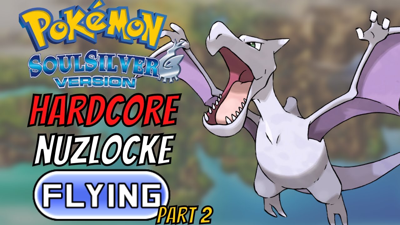 Pokemon SoulSilver Hardcore Nuzlocke Part 2 - Flying Types Only! (No Items, No Overleveling)