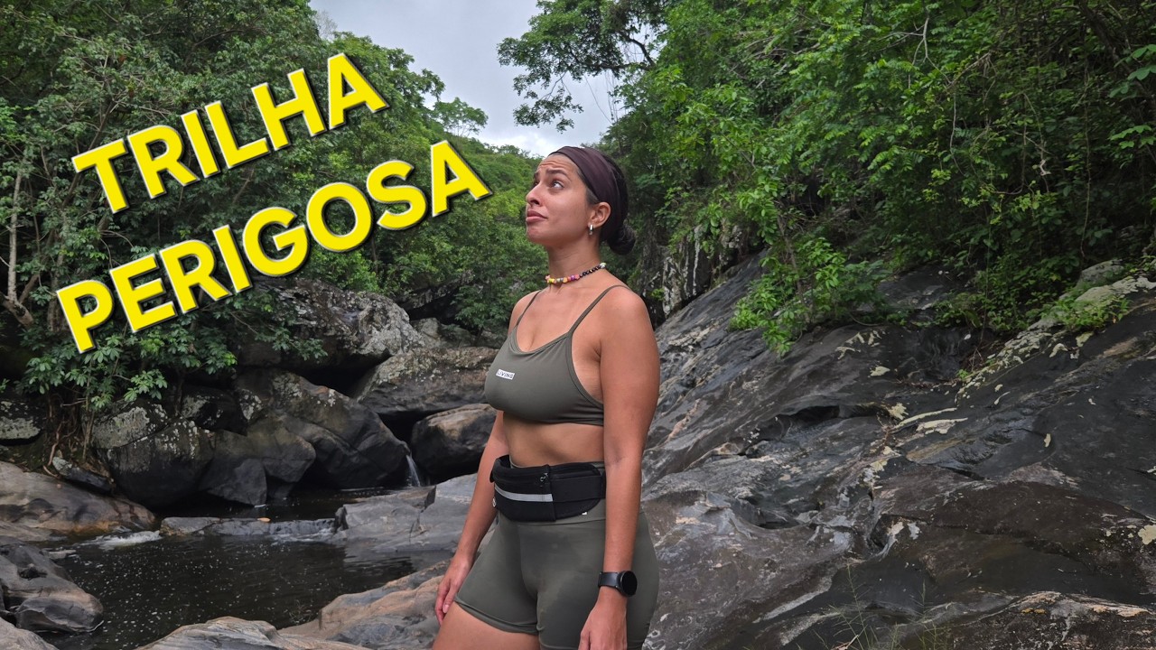 TRILHA PERIGOSA na Cachoeira do Oratório 😱 Quase desistimos no meio da chuva