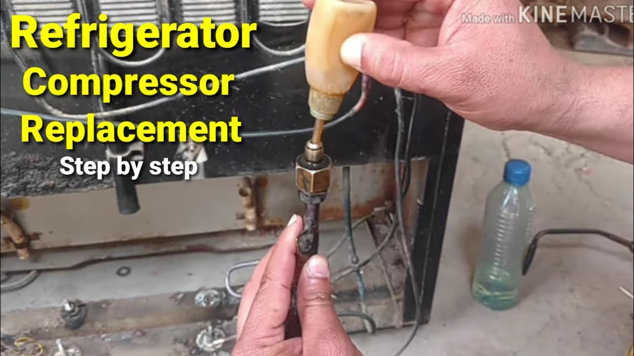 How to replace refrigerator compressor|refrigerator compressor fitting|installation  in urdu/hindi