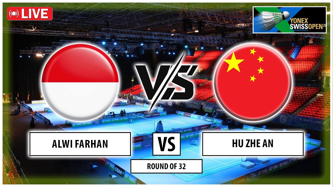 🔴 LIVE | Alwi Farhan [INA] vs Hu Zhe An [CHN] | Yonex Swiss Open 2026 | Live Score