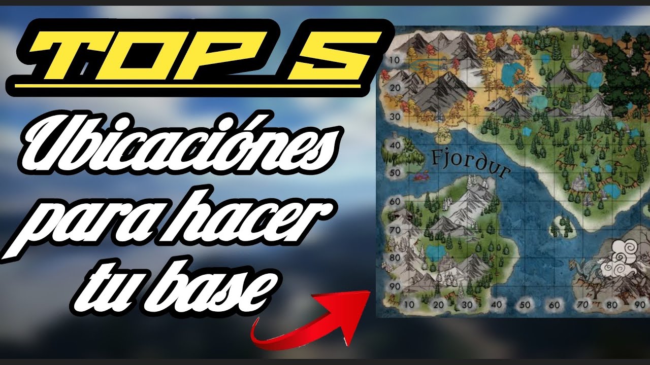 🏆‼️TOP 5 UBICACIONES PARA HACER TU BASE‼️ | ARK FJORDUR