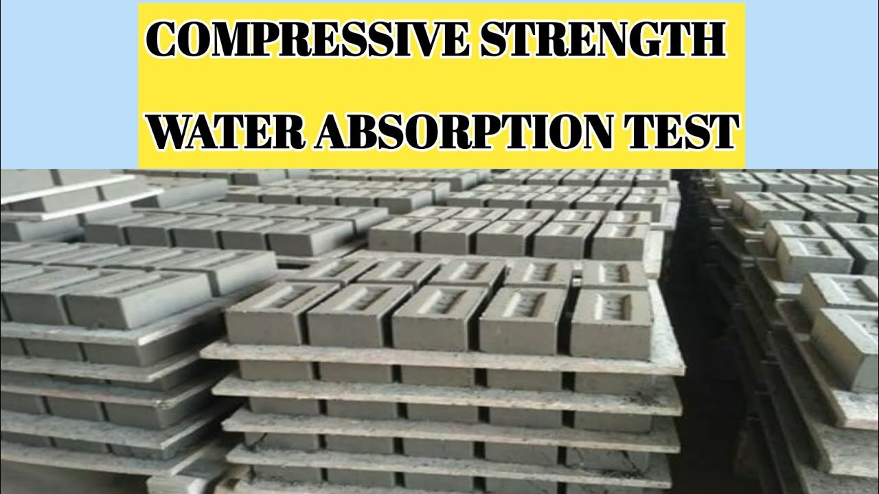 Bricks Compressive Strength & Water Absorption Test | Test For Fly Ash Bricks