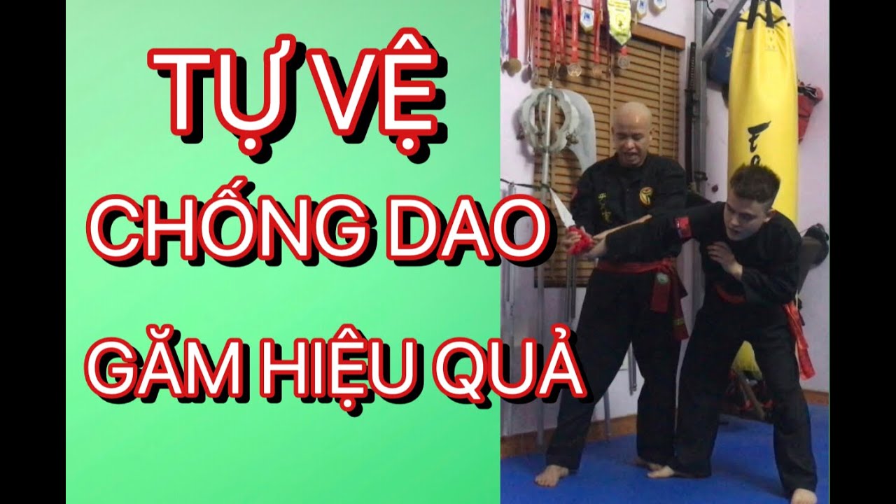 Kỹ thuật tự vệ dao găm - võ online thầy luận
