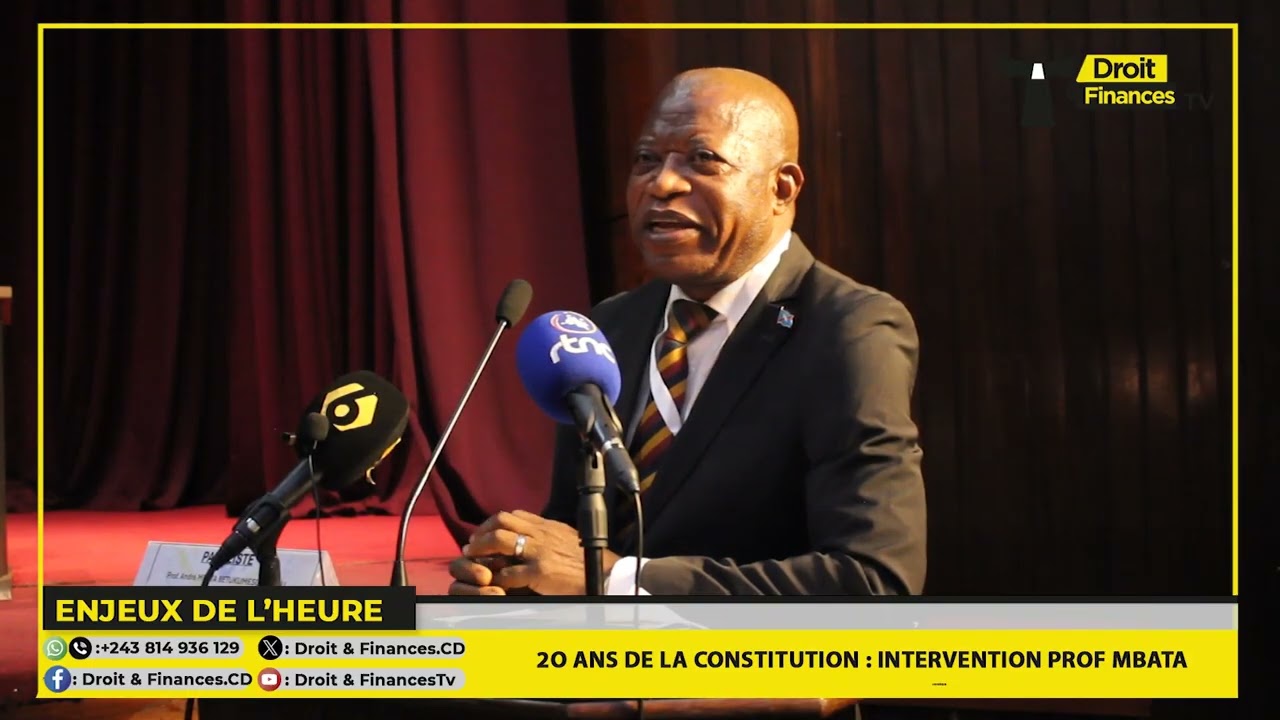 20 ans de la Constitution :Le prof Mbata revient ses ses anciennes déclarations. Les scientifiques