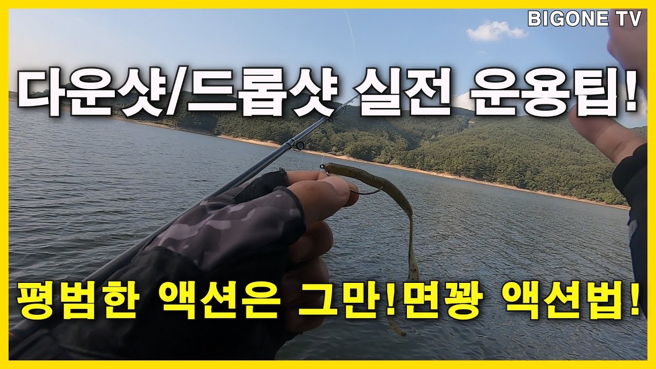 다운샷(드롭샷) 실전 운용법! (장비부터 꽝칠수 없는 액션법 공개!)