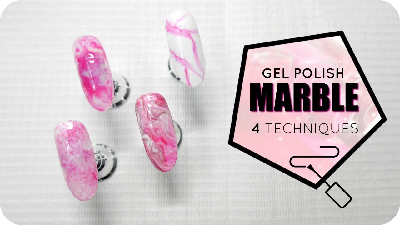 4 Gel Polish MARBLE Techniques