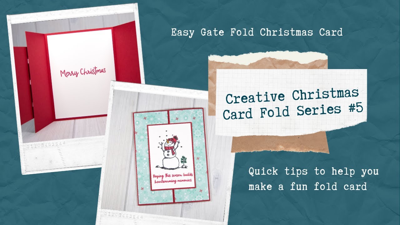 Christmas Gate Fold Card - Creative Christmas Card Fold Series #5