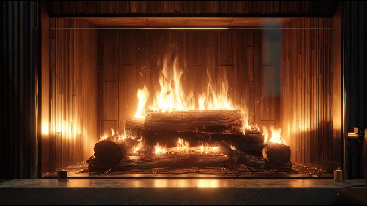 🔥 10 Hours Luxury Fireplace Sounds for Deep Sleep | No Talking | 4K