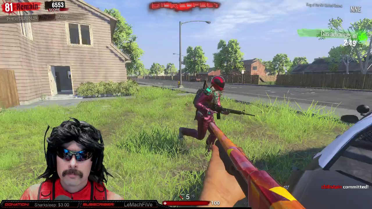 DrDisrespect Rage - Shotgun Glitch H1Z1 KotK