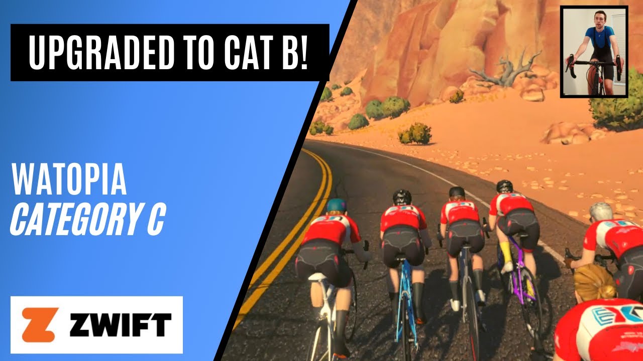 I GOT UPGRADED TO CAT B!! // Last Cat C Win // Zwift Racing // Bump Sprint Race