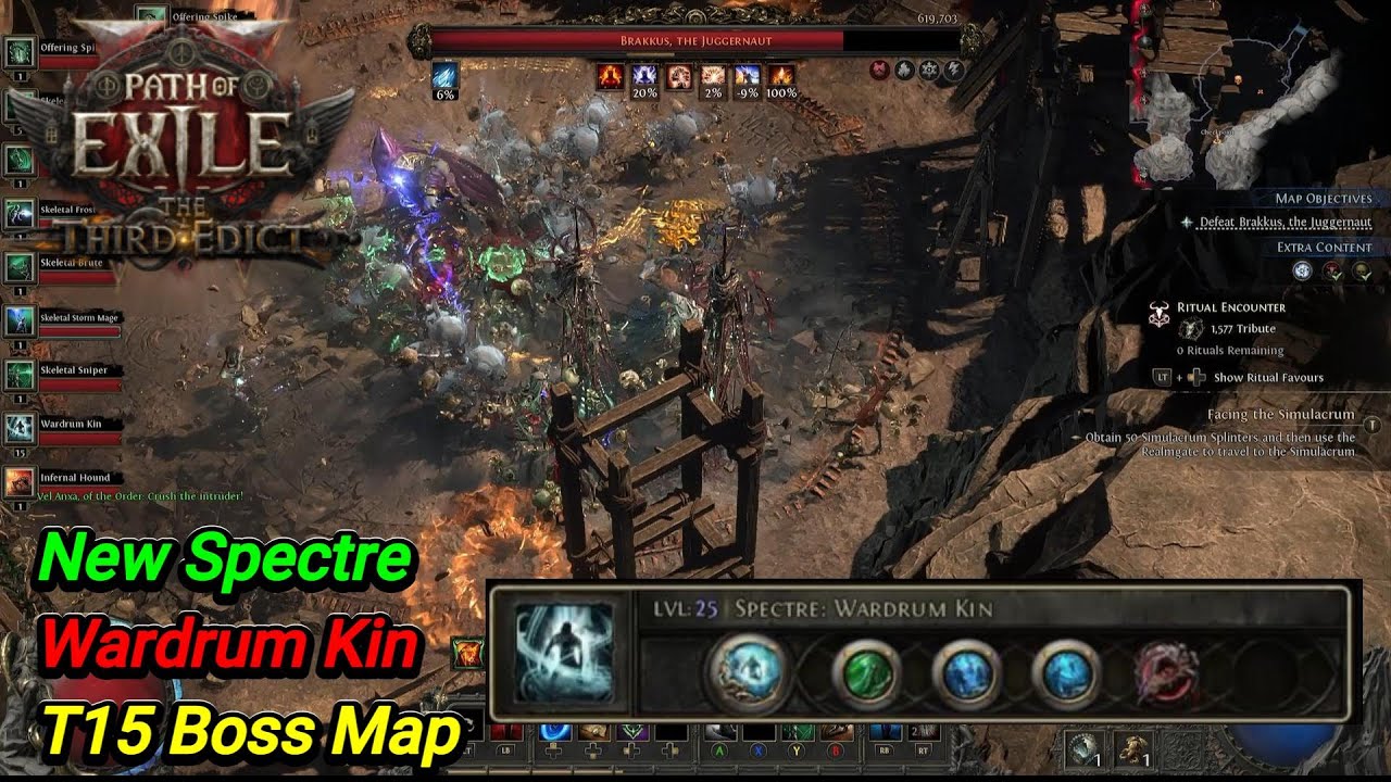 Path of Exile 2: The Third Edict  / New Spectre / Wardrum Kin / T15 Boss Map