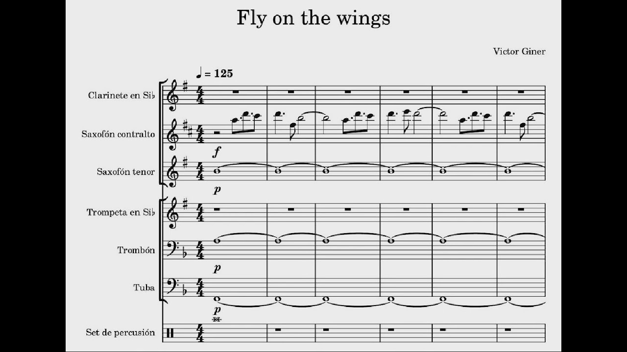 Fly on the Wings - Partitura CHARANGA
