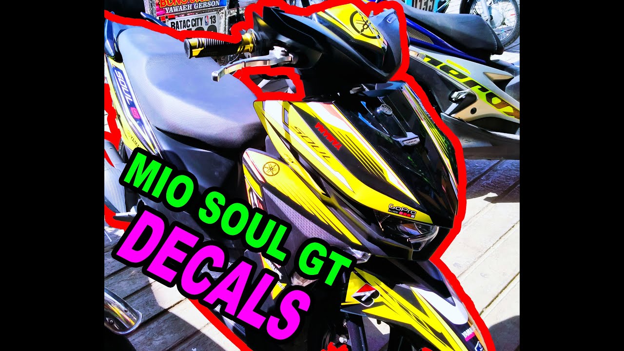 Mio soul i GT 125 decals sticker design