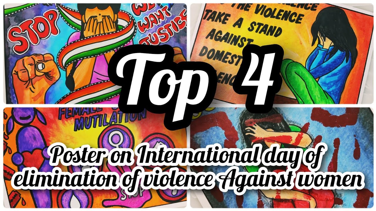 Poster on International day of elimination of violence Against women/ Stop violence against women