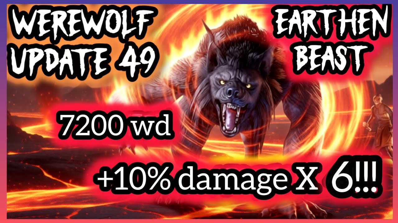 ESO ENTER EARTHEN BEAST!! 🔥DK Werewolf🔥 PvP Build Update 49