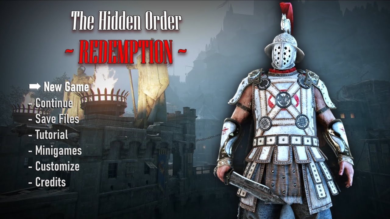 Main and Minigames Menus [Preview] | The Hidden Order : Redemption
