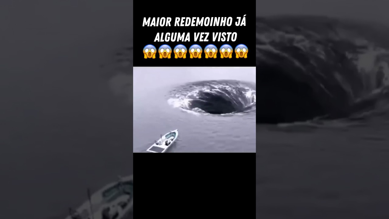 Maior redemoinho j&aacute; visto 😨😨 #redemoinho #medo #fyp