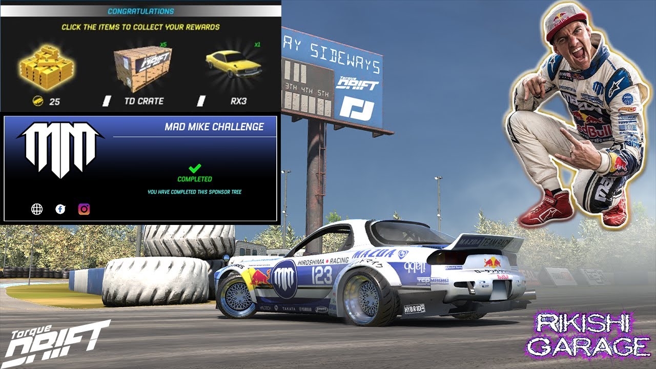 Torque Drift - Mad Mike Challenges Supercharge 3 (100% Guide) - Winning The RX3!