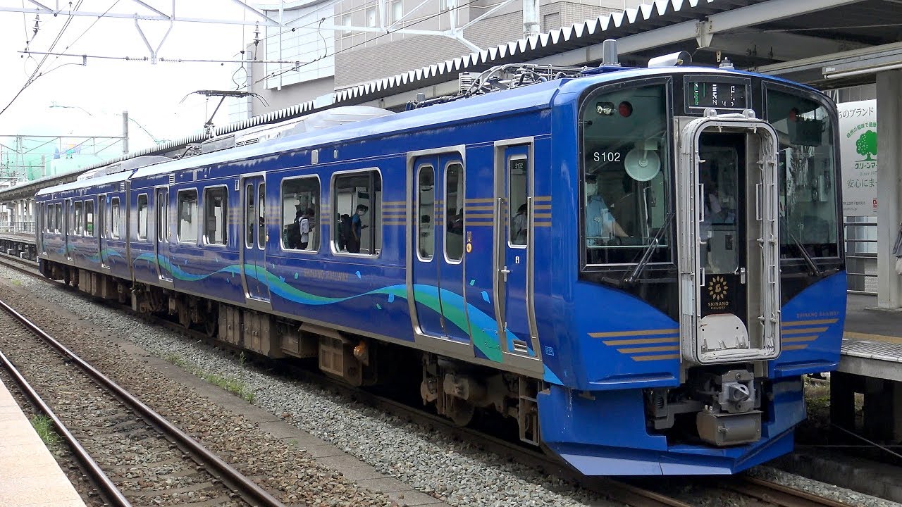 【4K】【新型】しなの鉄道SR1系(東洋IGBT-VVVF)、115系到着・発車シーン集+SR1系乗車動画 上田駅、戸倉駅にて 2020.8