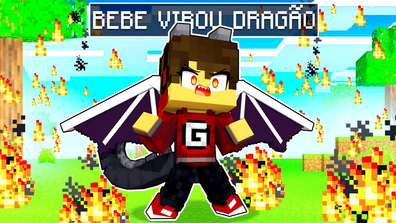 VIREI UM BEBE DRAGÃO no MIENCRAFT! ✭ Guihh ✭