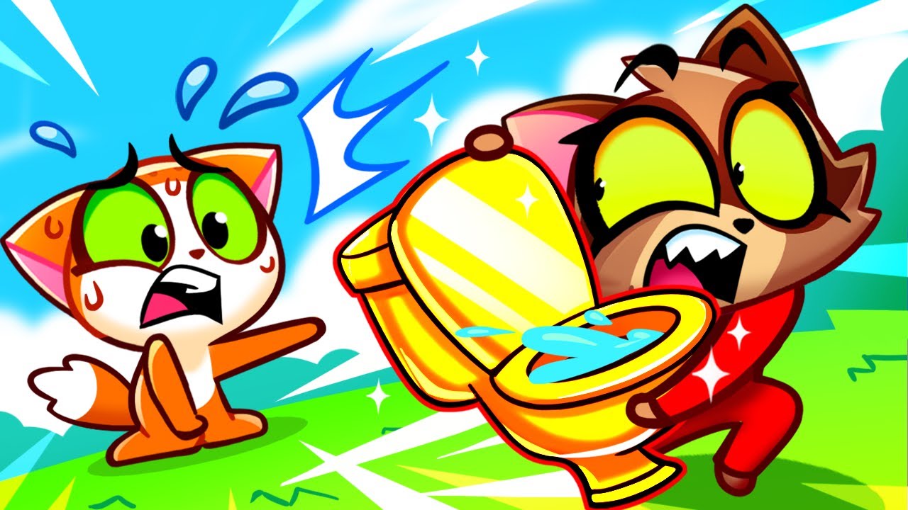 🚽 Golden Potty in Golden World 💛 Potty Training with Purr Purr 😻
