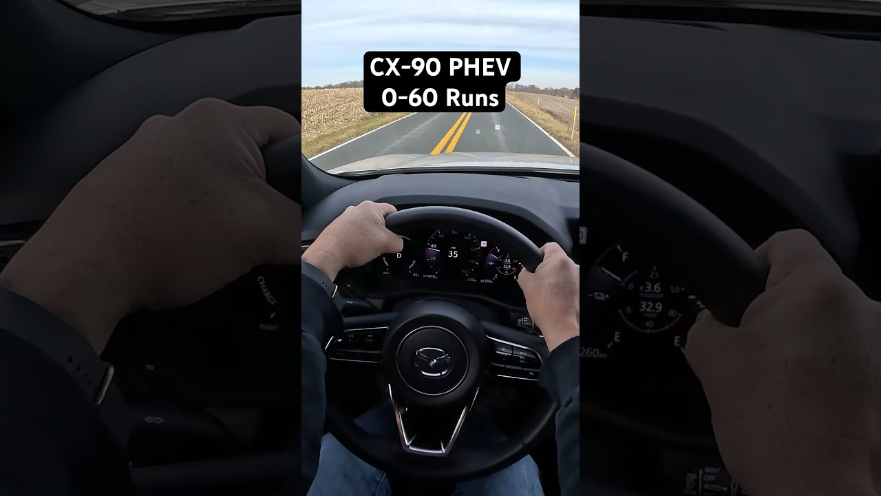 0-60 In The 2024 Mazda CX-90 Plug In Hybrid