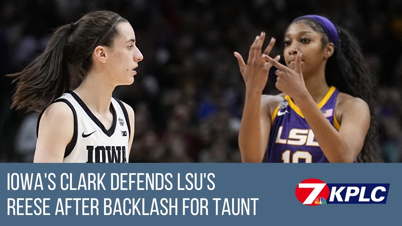 Caitlyn Clark defends Angel Reese after backlash for taunt during championship game