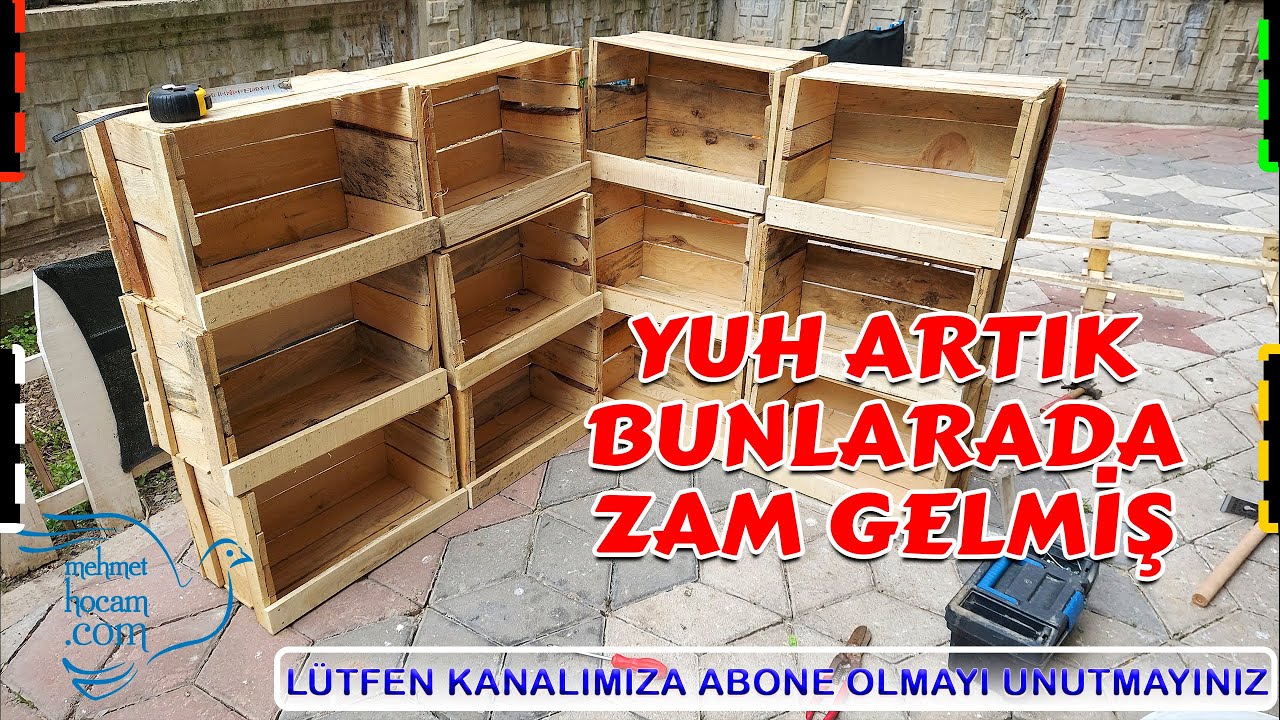 Güvercin Kümes Mobilyası Limon Kasaları Bile 12 TL Olmuş