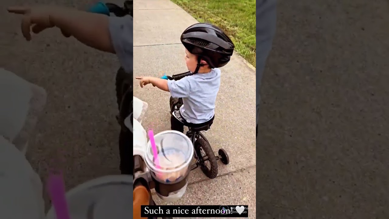 Jackson Roloff And Lilah Riding Bike And Scooter!