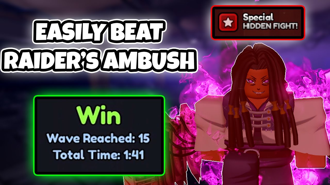 Fastest Way to Win the NEW Raider's Ambush Special HIDDEN FIGHT! in Anime Last Stand Roblox