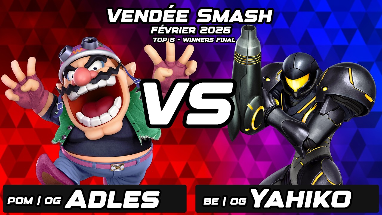 Vendée Smash#25 - Adles (Wario) VS Yahiko (Samus) - Top 8 Winners Final