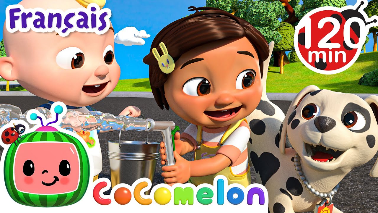 Le Lavage du Camion de Pompier | CoComelon en Français | Chansons pour bébés