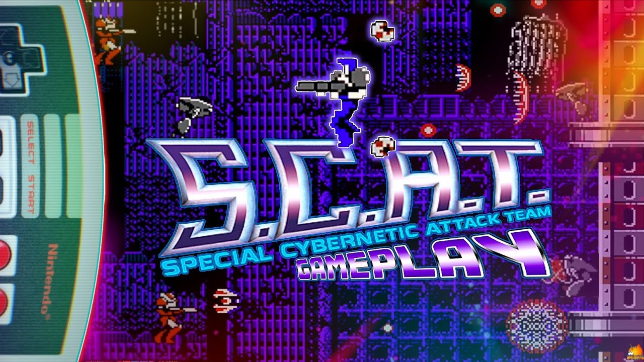 🎮 S.C.A.T.: Special Cybernetic Attack Team (Natsume, 1990) 💥 Side-scrolling Shooter for Nintendo