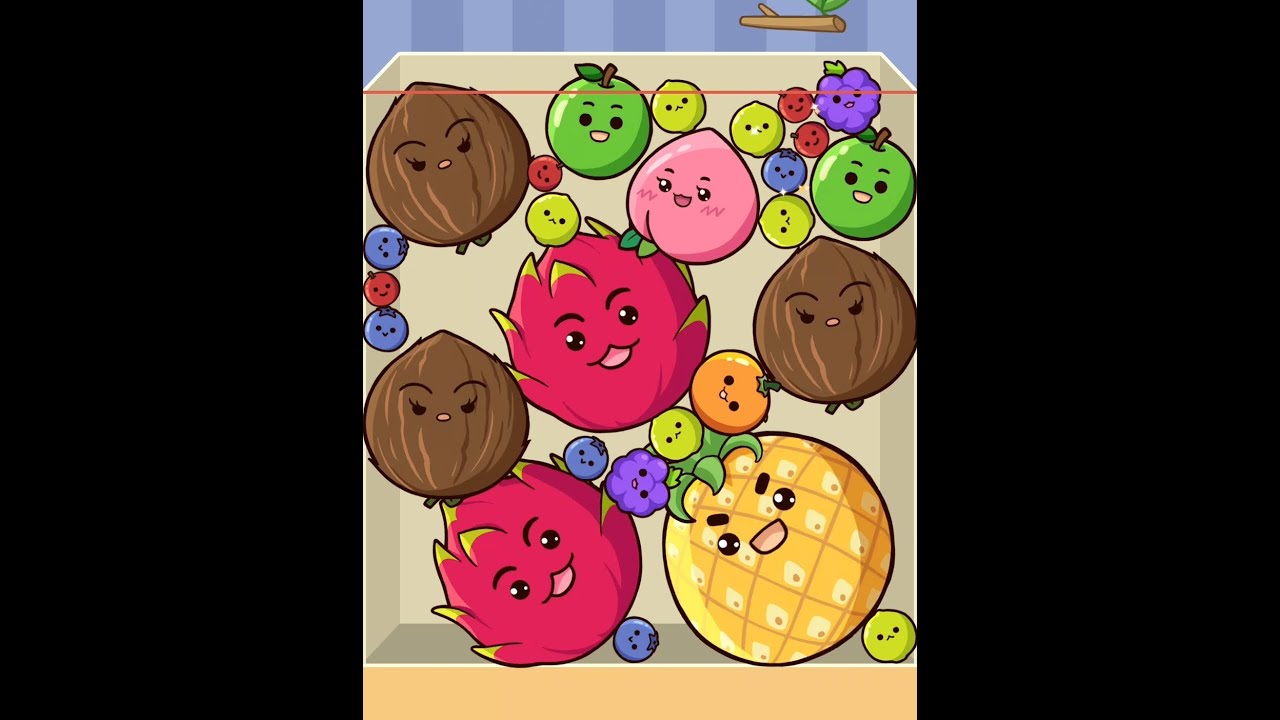 Fruit merge: Juicy drop game - go to rekord - Watermelon