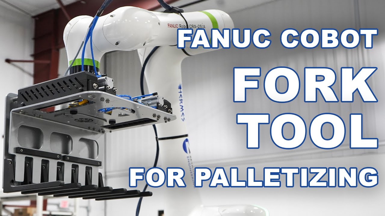 Cobot Palletizer End of Arm Tooling - Fork Tool | FANUC CRX