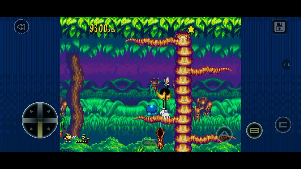 Jogando Ristar classic no celular! 