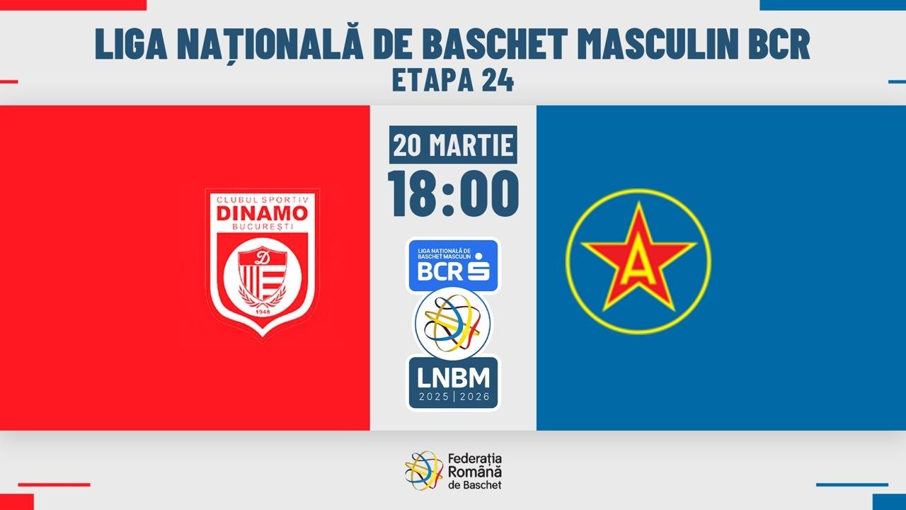 Liga Nationala de Baschet Masculin BCR 25/26 - CS Dinamo Bucuresti vs CSA Steaua Sharks Bucuresti