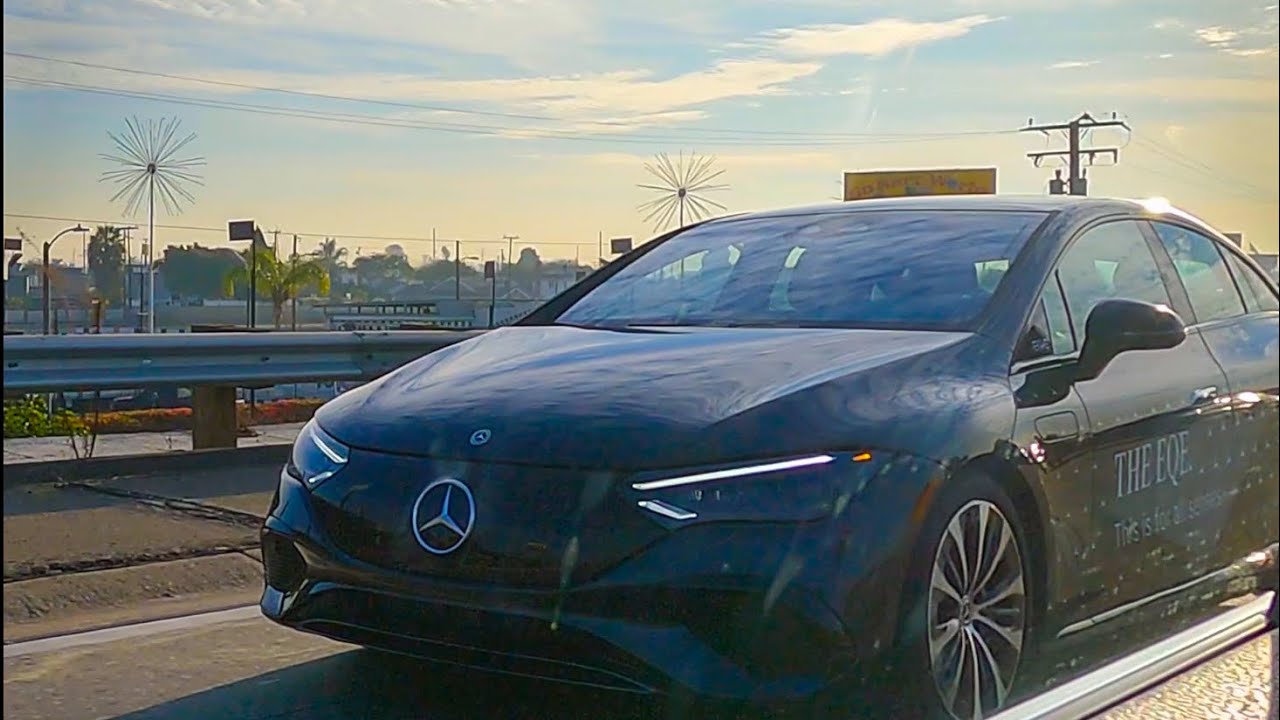 All electric 2022 Mercedes EQE spotted on the road.