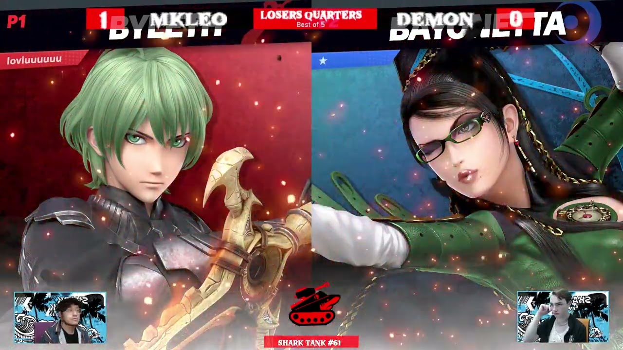 Shark Tank  #61 Losers Quarter Final LG  MKLeo (Byleth) Vs  Demon (Bayonetta)   SSBU Tournament