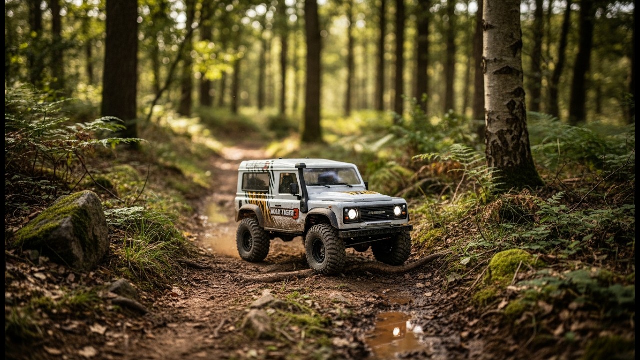 RC car adventure through the natural forest